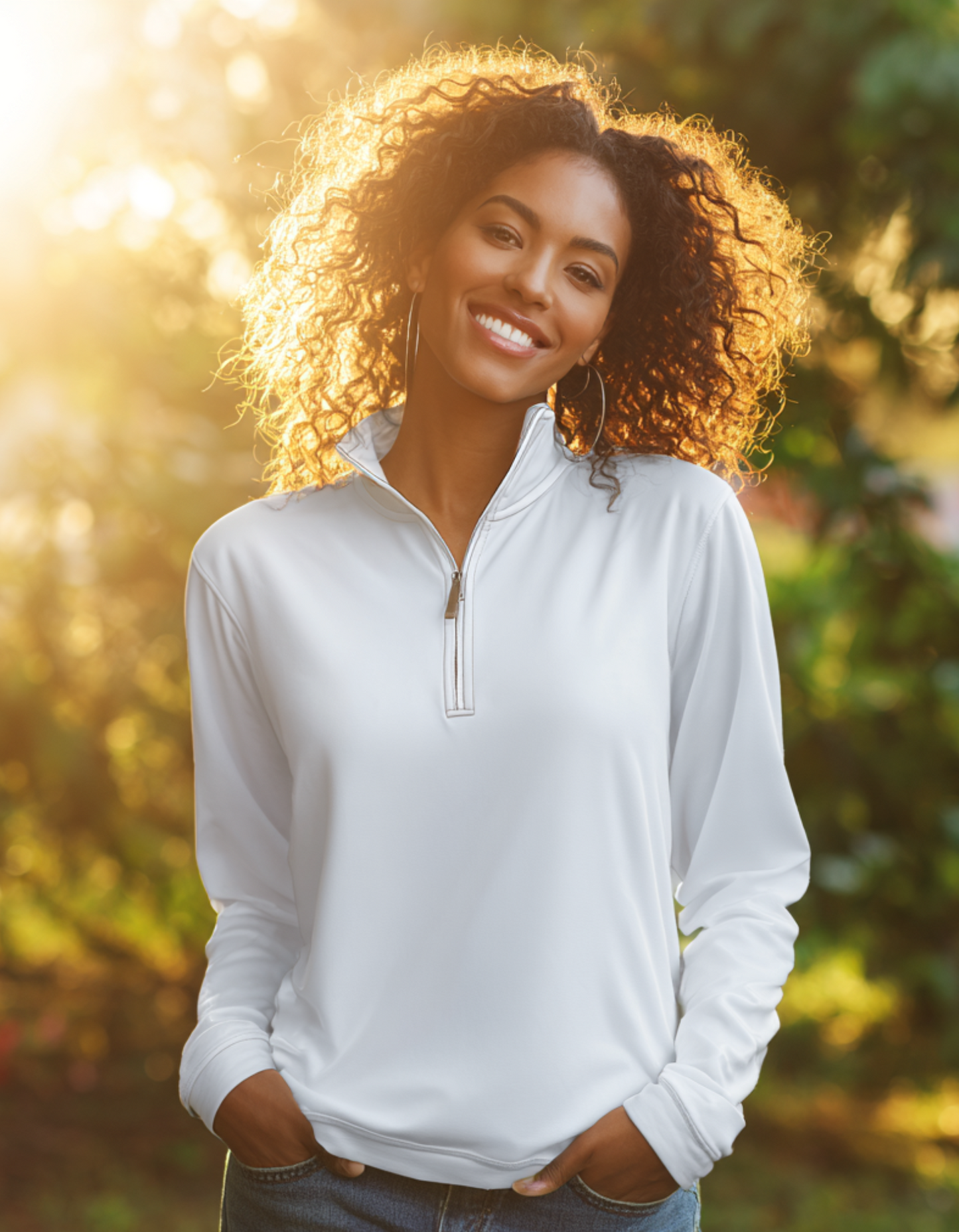 Stylish Unisex Quarter-Zip Pullover