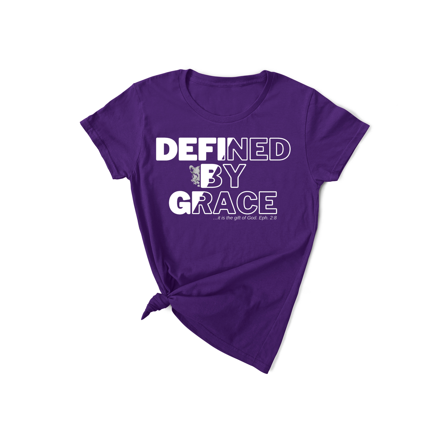 Defined by Grace - Ephesians 2:8 Inspiration T-Shirt