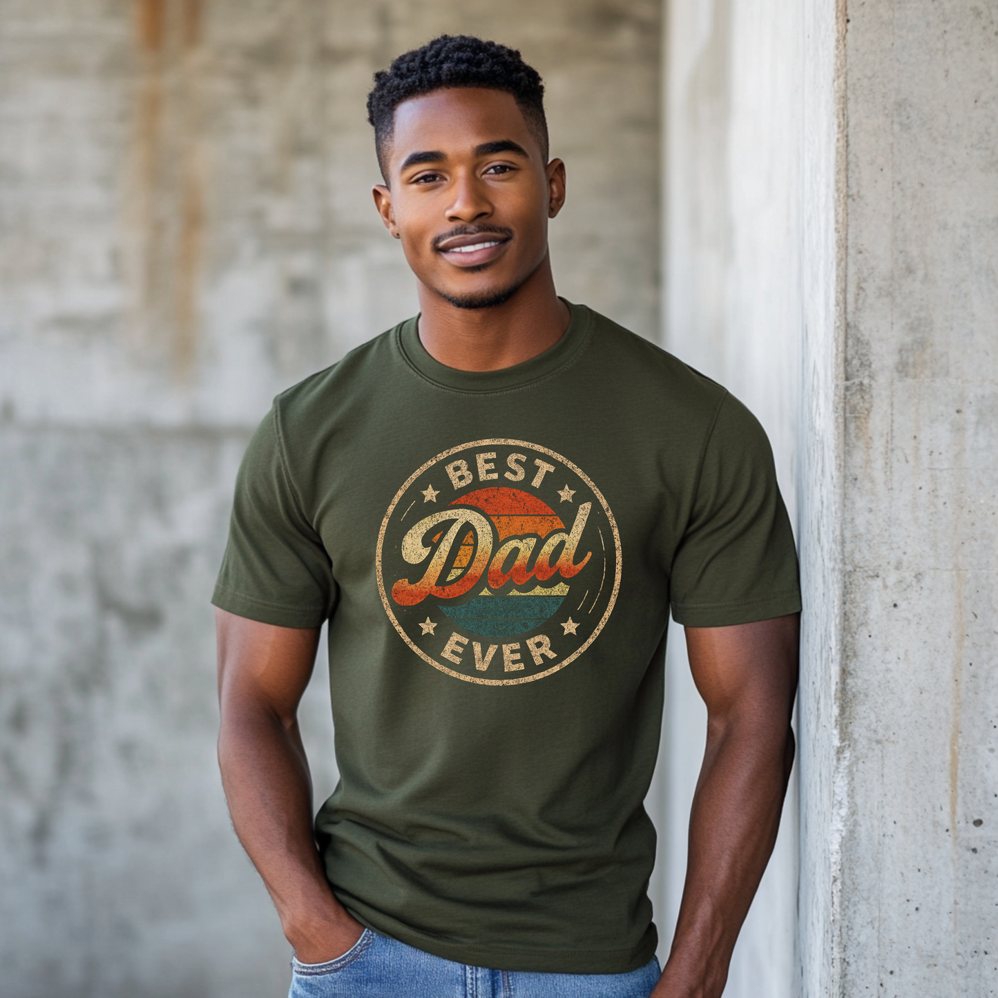 Retro Best Dad Ever T-Shirt – Vintage