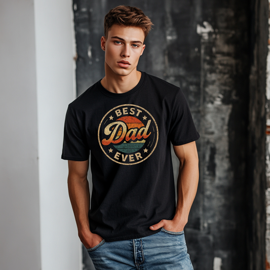 Retro Best Dad Ever T-Shirt – Vintage