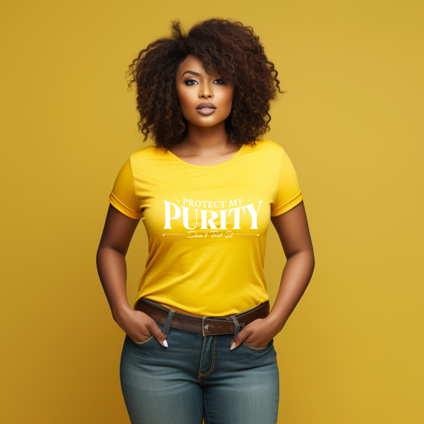 It's Me BOTL | Protect My Purity, Don’t Test It T-Shirt | Bold Christian Purity Apparel