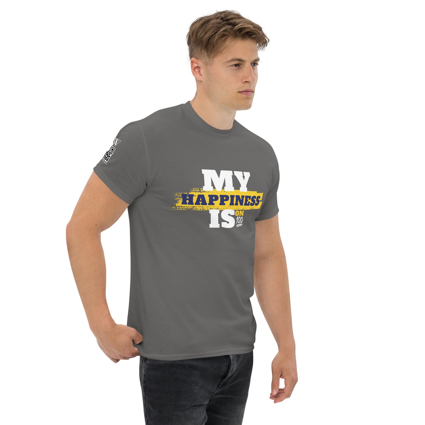 My Happiness is on 100: Men's Classic Tee
