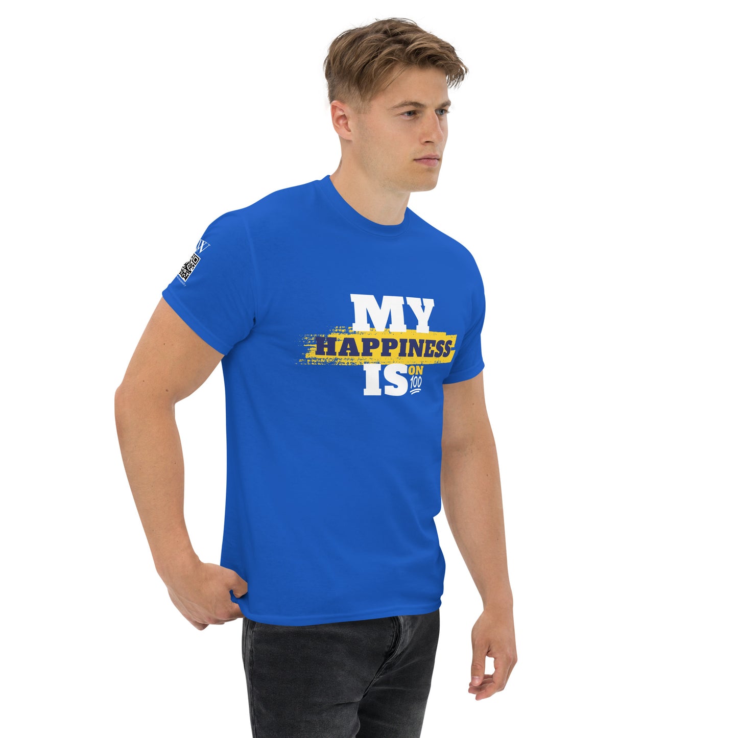 My Happiness is on 100: Men's Classic Tee