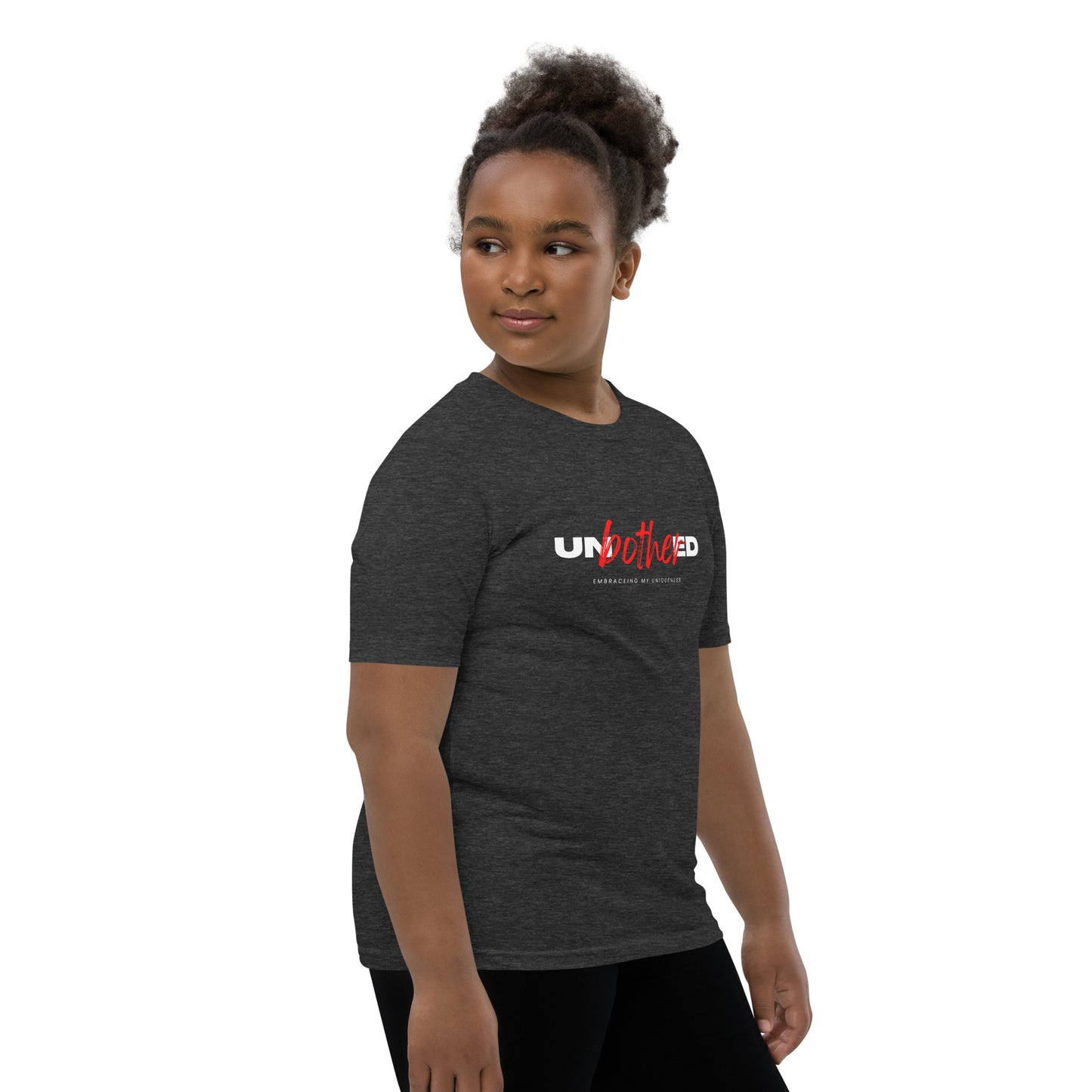 Unbothered Embracing My Uniqueness: Youth Short Sleeve T-Shirt