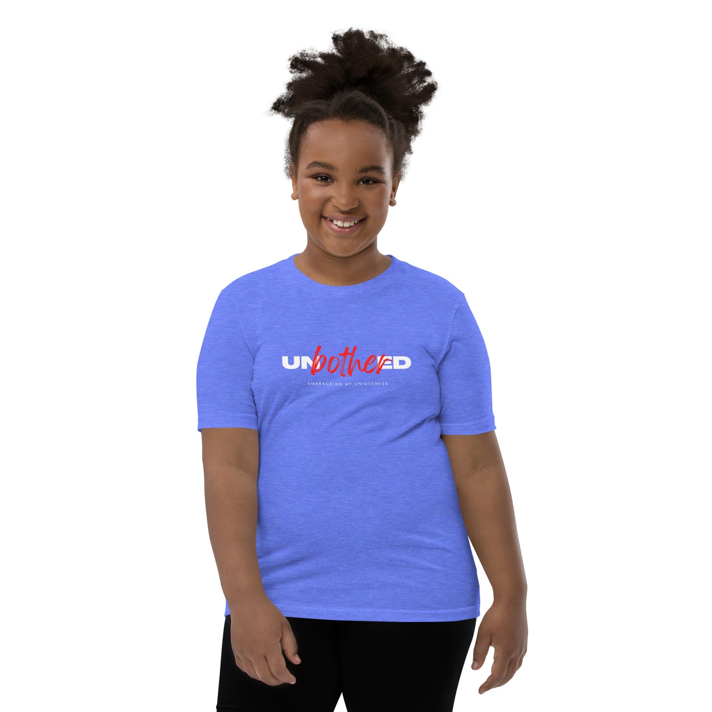 Unbothered Embracing My Uniqueness: Youth Short Sleeve T-Shirt