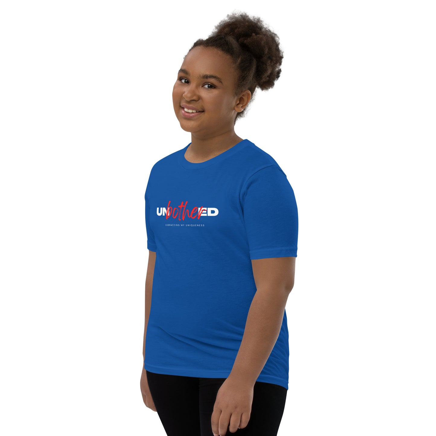 Unbothered Embracing My Uniqueness: Youth Short Sleeve T-Shirt
