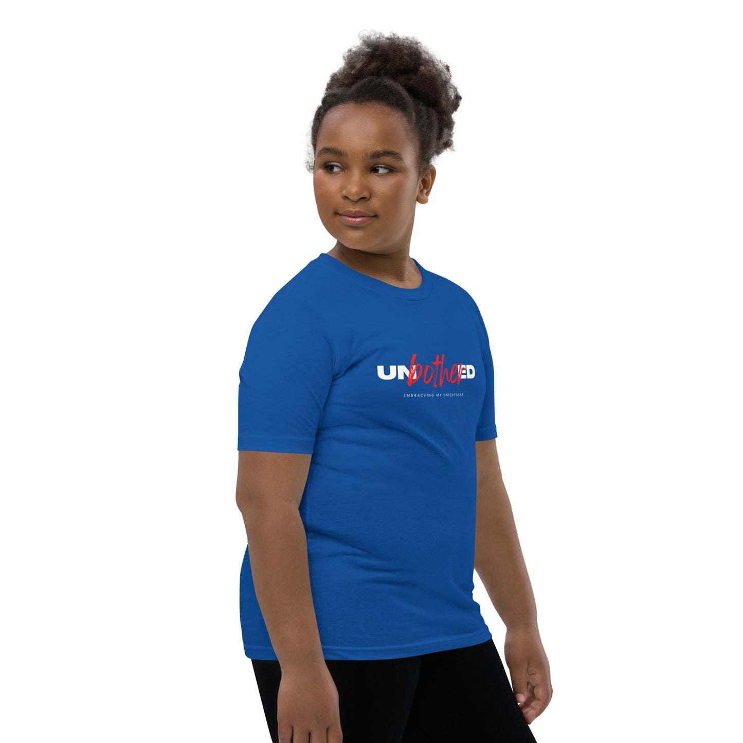 Unbothered Embracing My Uniqueness: Youth Short Sleeve T-Shirt