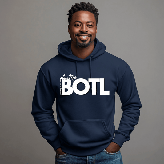 It's Me BOTL - Hoodies with Sleeve Scripture  - Dark Colors