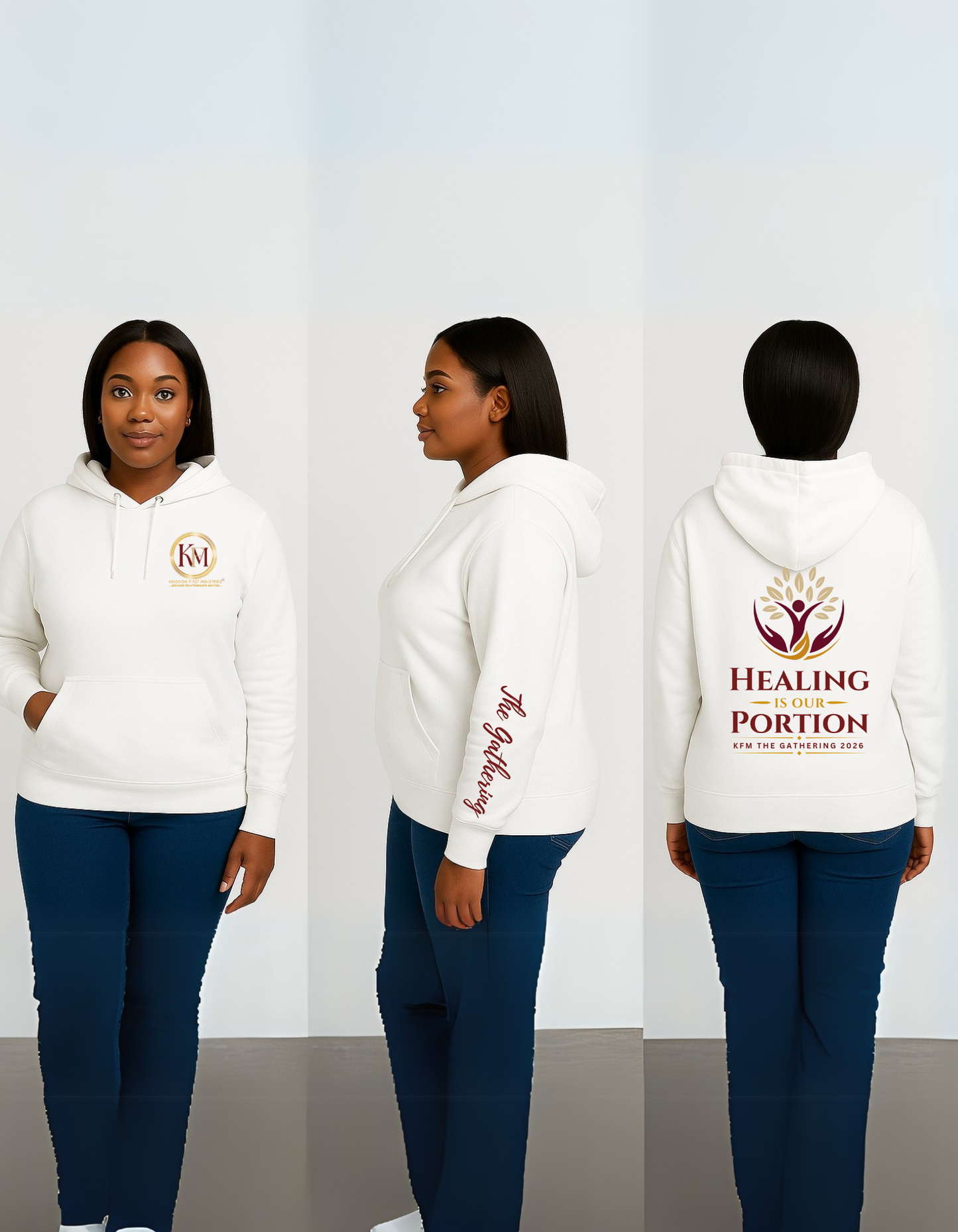 Healing Is Our Portion Apparel | KFM The Gathering 2026 Shirts, Sweatshirts & Hoodies