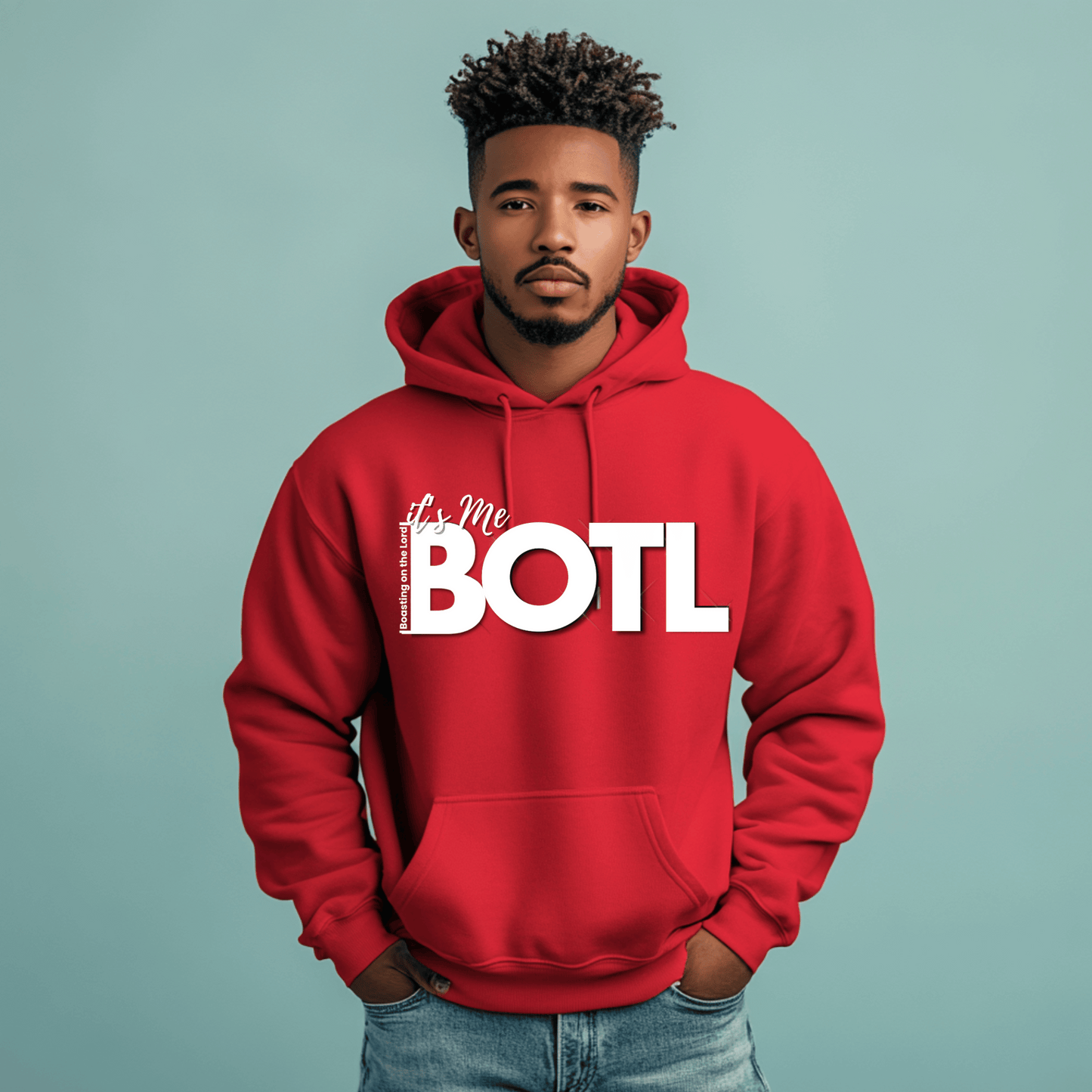 It's Me BOTL - Hoodies with Sleeve Scripture  - Dark Colors