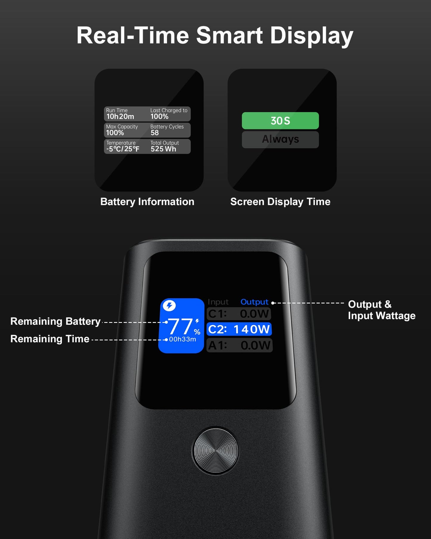 AsperX Laptop Power Bank, 165W 20,000mAh, Retractable Cables, Aluminum Alloy Unibody Portable Charger Power Bank, Battery Bank for MacBook Pro/Air/iPhone 17/iPad Pro/S25 Ultra/Dell/HP(TSA-Approved)