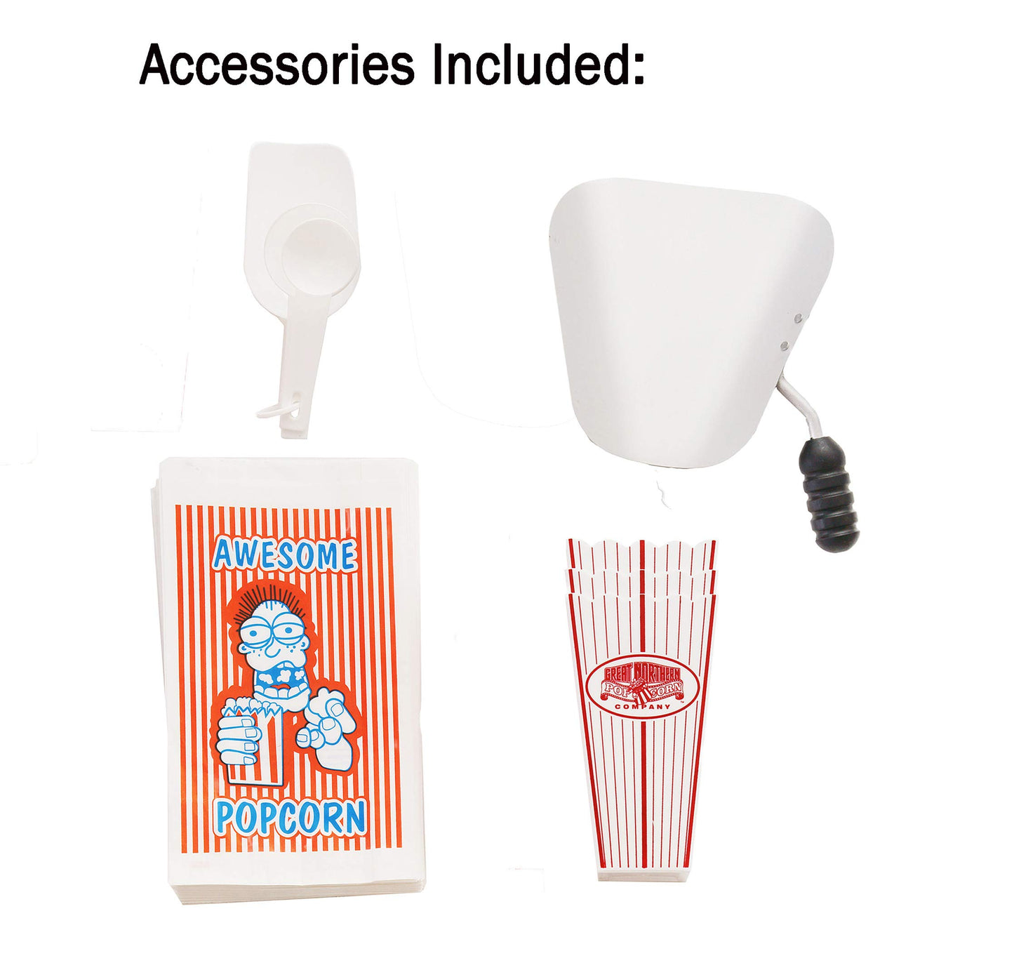 Countertop Popcorn Machine- Antique Style Movie Night Popper- 8oz Kettle, Old Maids Drawer, Warming Tray & Scoop by Superior Popcorn Company (Black)