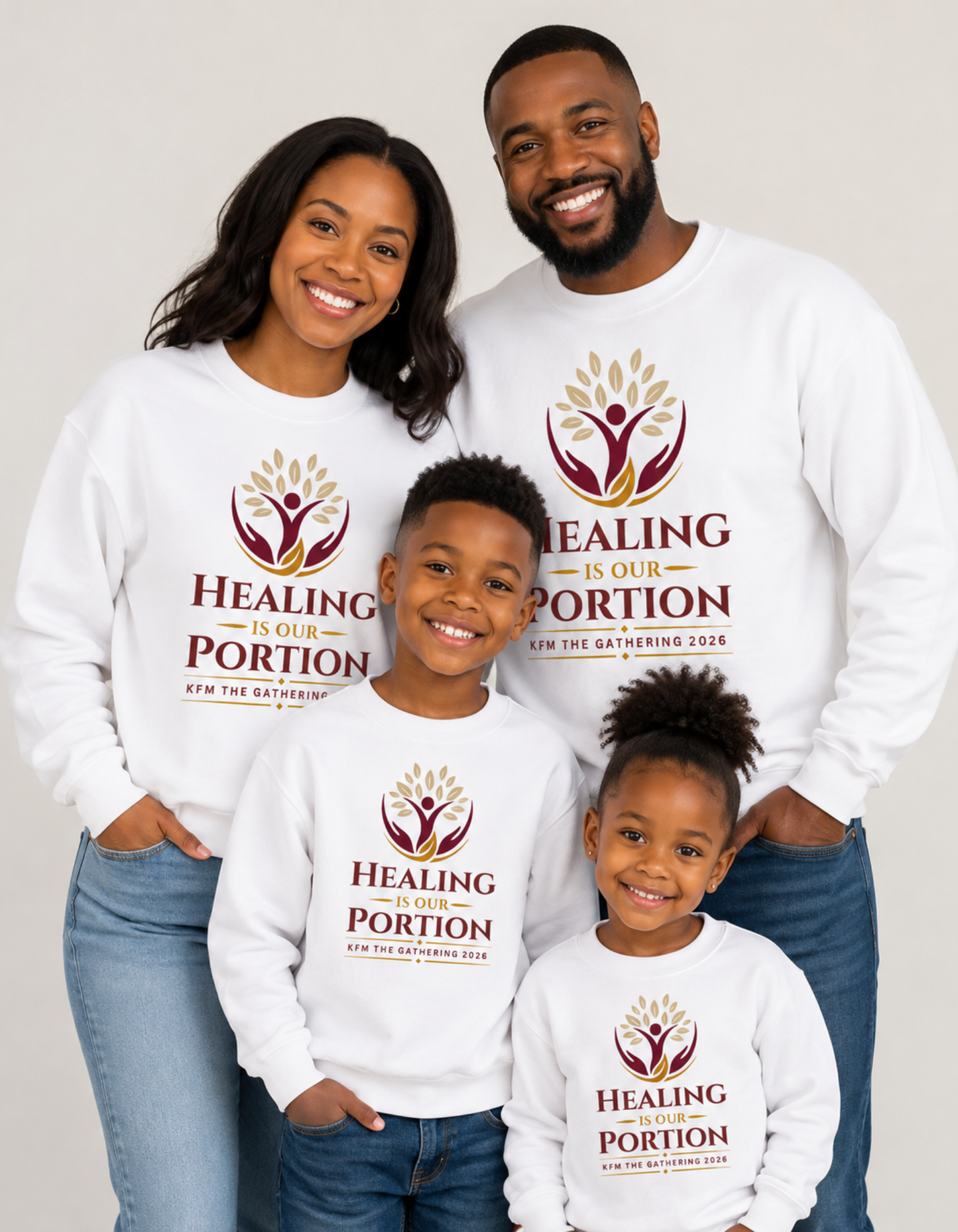 Healing Is Our Portion Apparel | KFM The Gathering 2026 Shirts, Sweatshirts & Hoodies