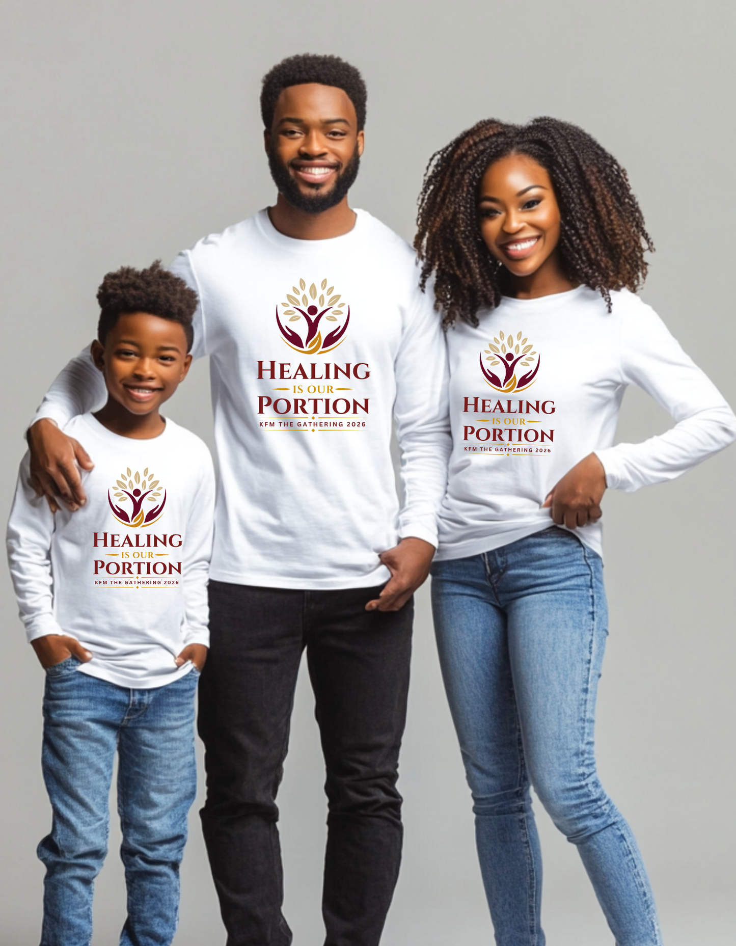 Healing Is Our Portion Apparel | KFM The Gathering 2026 Shirts, Sweatshirts & Hoodies
