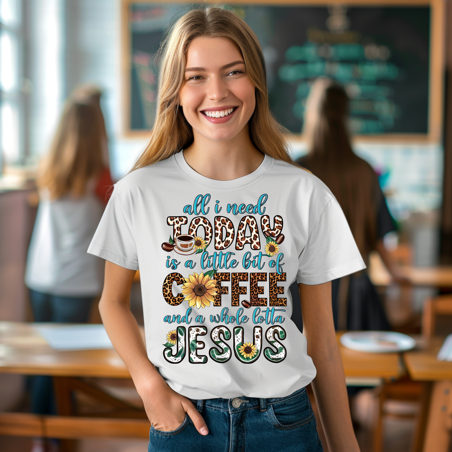 All I need is a little bit of Coffee and a whole lot of Jesus Tee - Brew Mama