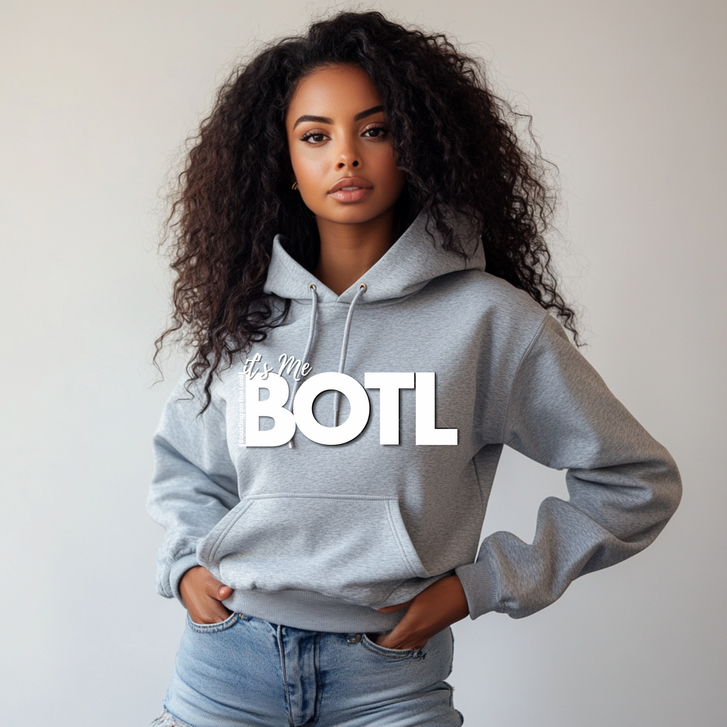 It's Me BOTL - Hoodies with Sleeve Scripture  - Dark Colors
