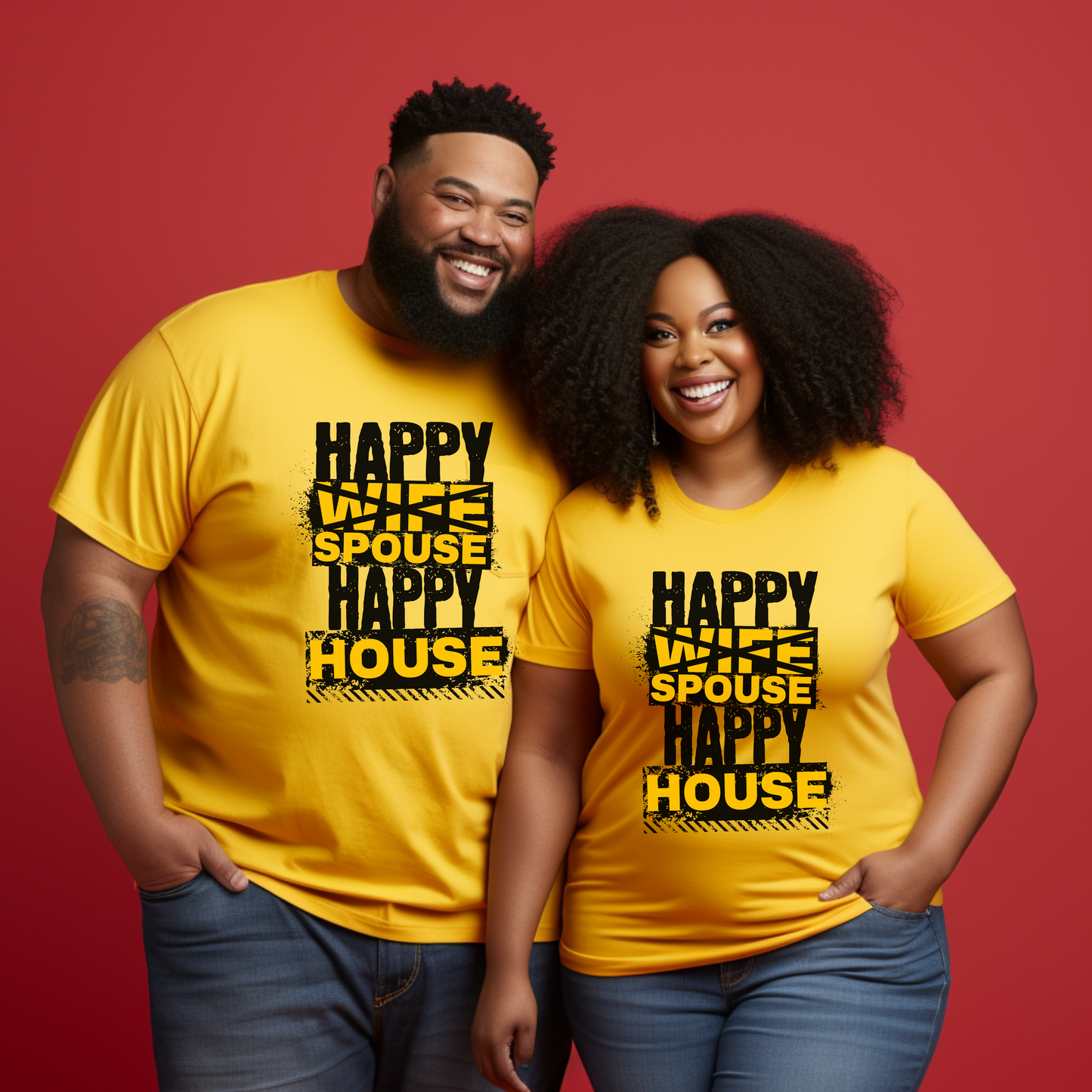 Happy Wife Spouse Happy House T-Shirt