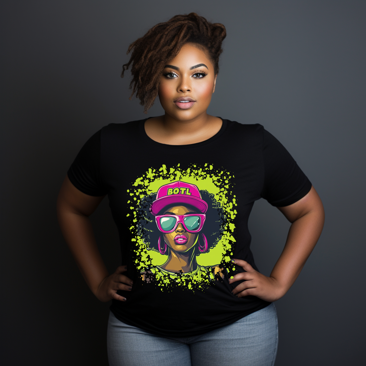 It's Me BOTL | Urban Lady with Pink Hat – Vibrant Faith Apparel