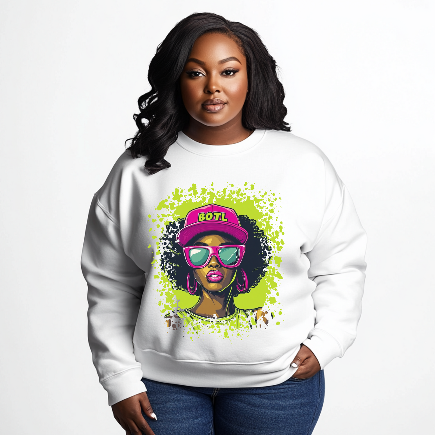 It's Me BOTL | Urban Lady with Pink Hat – Vibrant Faith Apparel