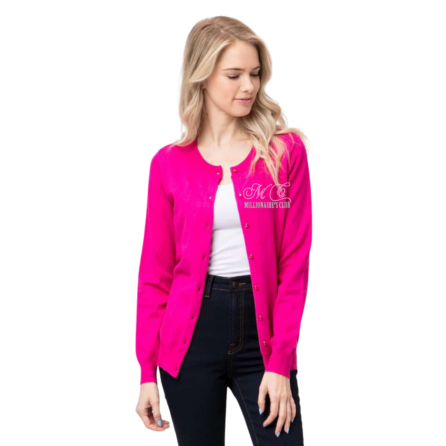 The Millionaire's Club Cardigan - Pink