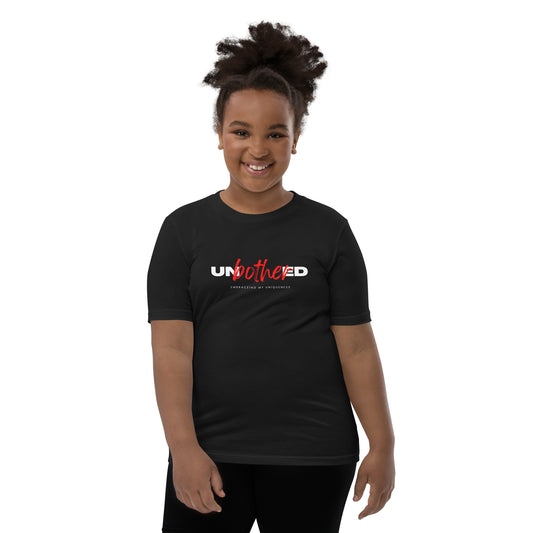 Unbothered Embracing My Uniqueness: Youth Short Sleeve T-Shirt