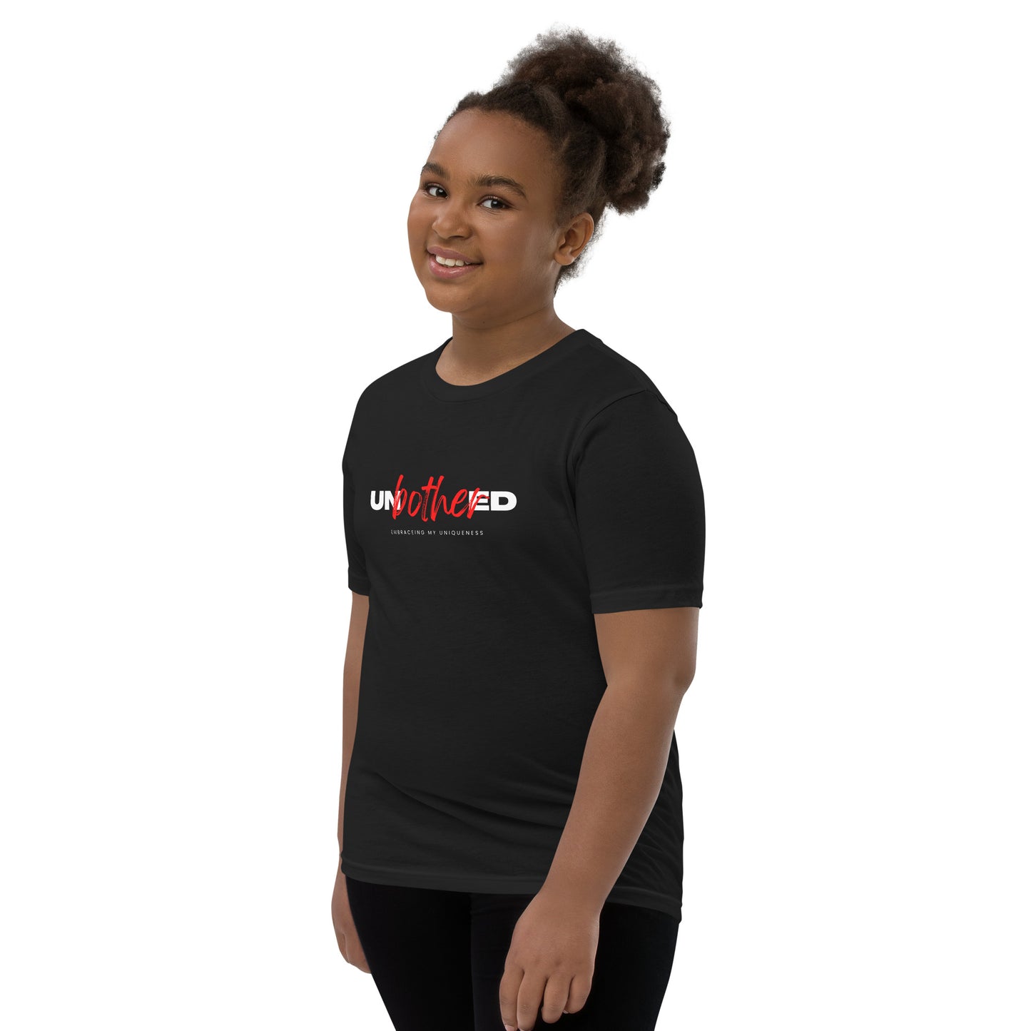 Unbothered Embracing My Uniqueness: Youth Short Sleeve T-Shirt