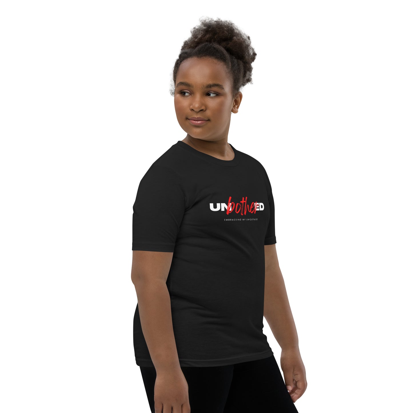 Unbothered Embracing My Uniqueness: Youth Short Sleeve T-Shirt