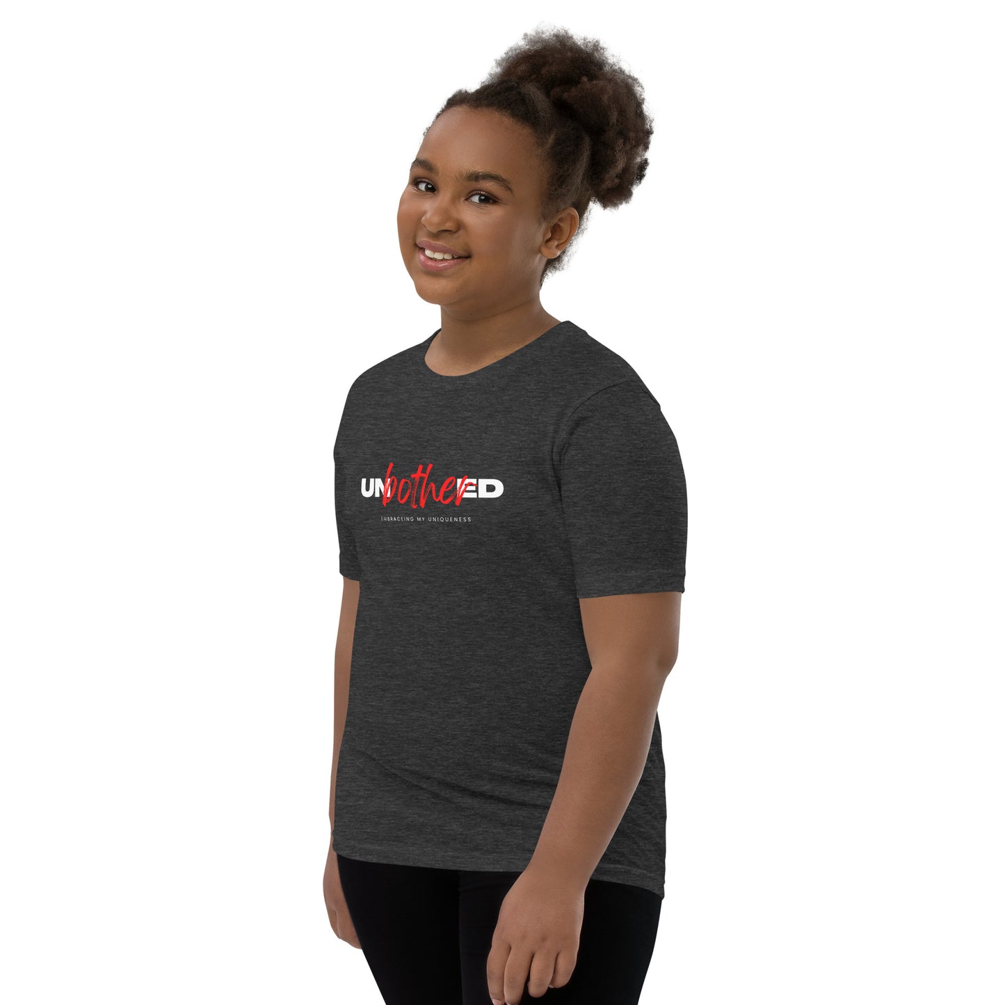 Unbothered Embracing My Uniqueness: Youth Short Sleeve T-Shirt