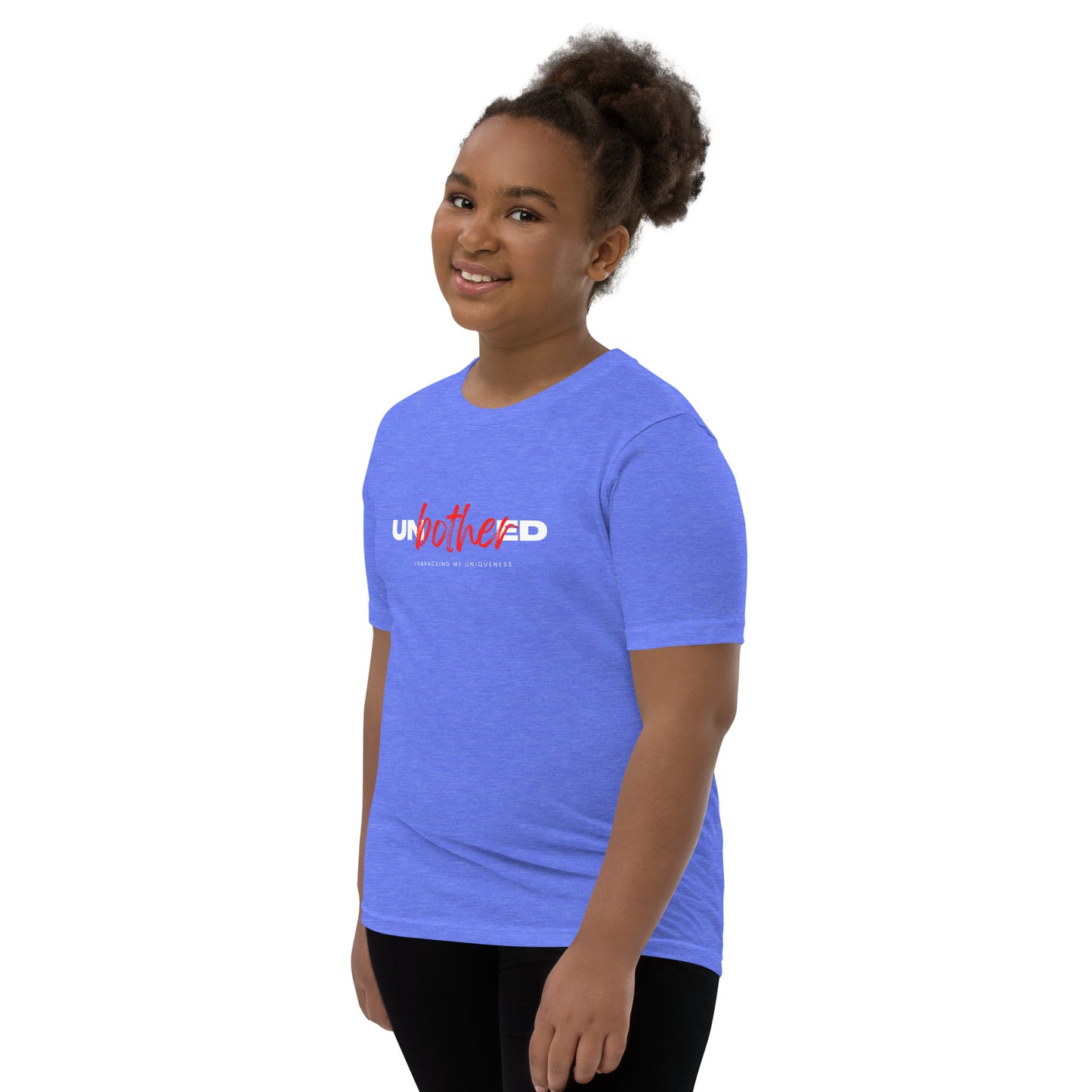 Unbothered Embracing My Uniqueness: Youth Short Sleeve T-Shirt