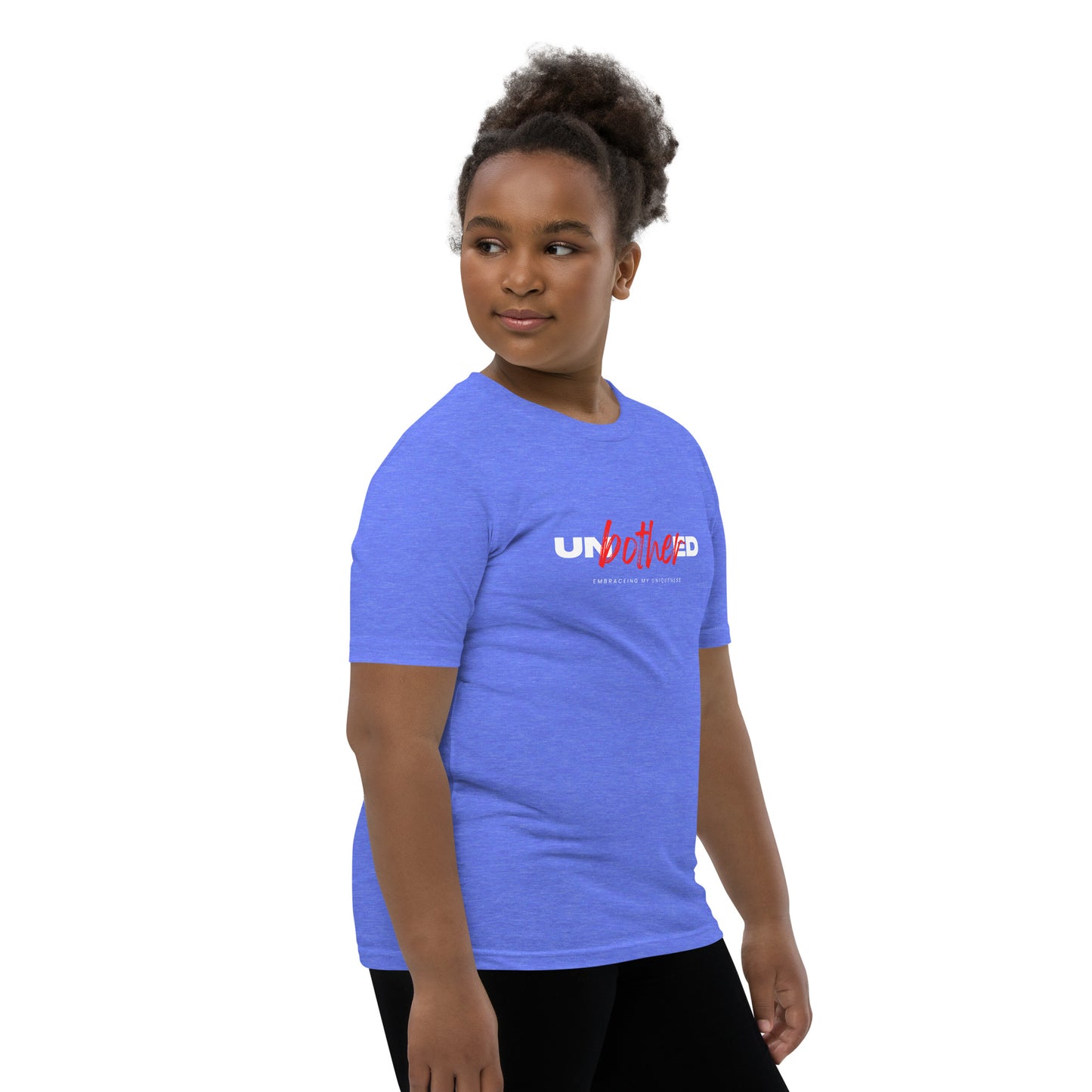 Unbothered Embracing My Uniqueness: Youth Short Sleeve T-Shirt