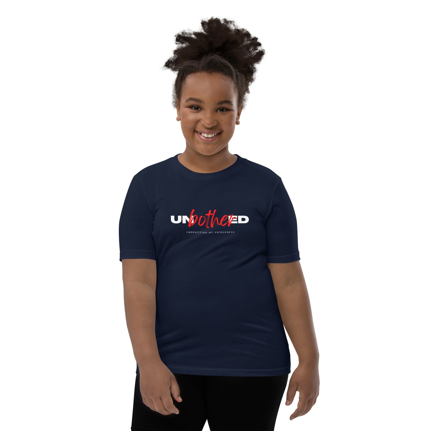 Unbothered Embracing My Uniqueness: Youth Short Sleeve T-Shirt