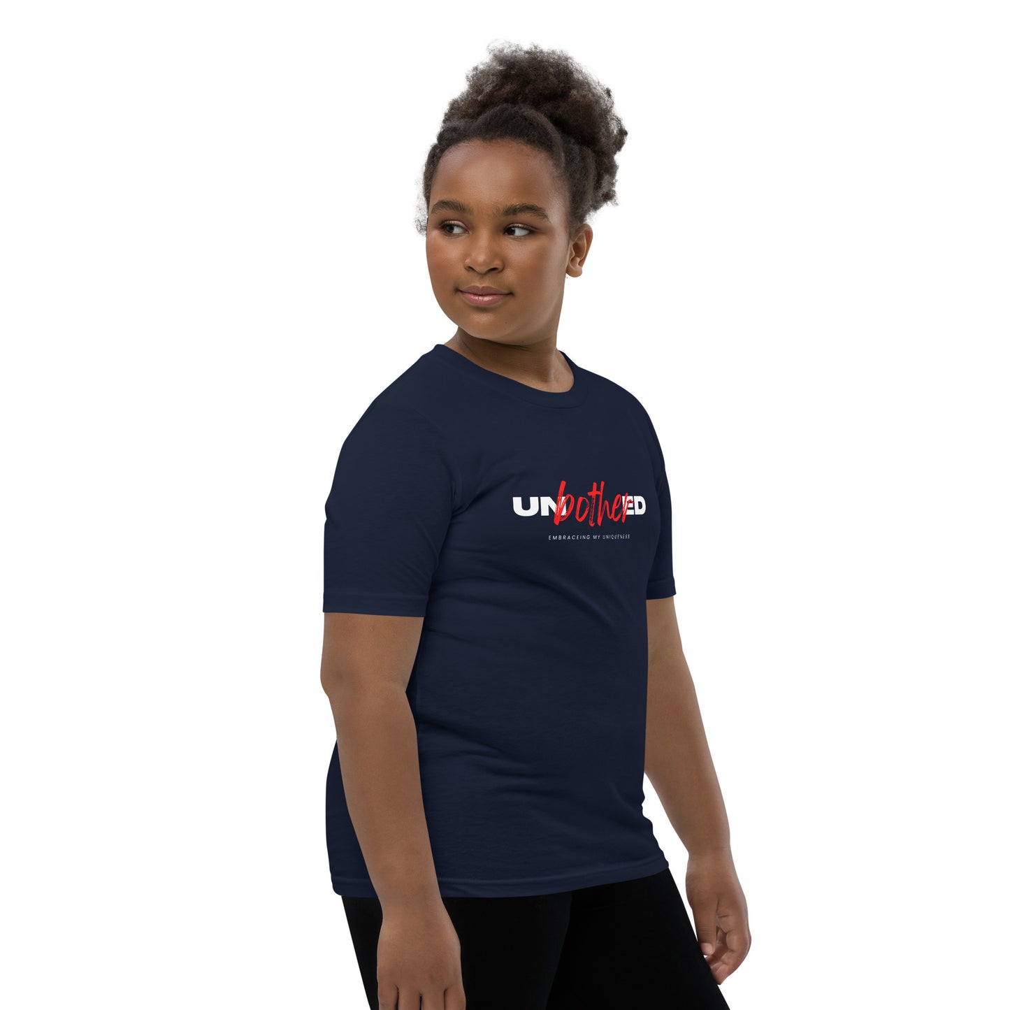 Unbothered Embracing My Uniqueness: Youth Short Sleeve T-Shirt